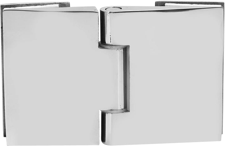 Glastürscharnier, Abgeschrägte Doppelseitige Duschtürscharniere Edelstahl Schwerlast-Glastür-Schrank
