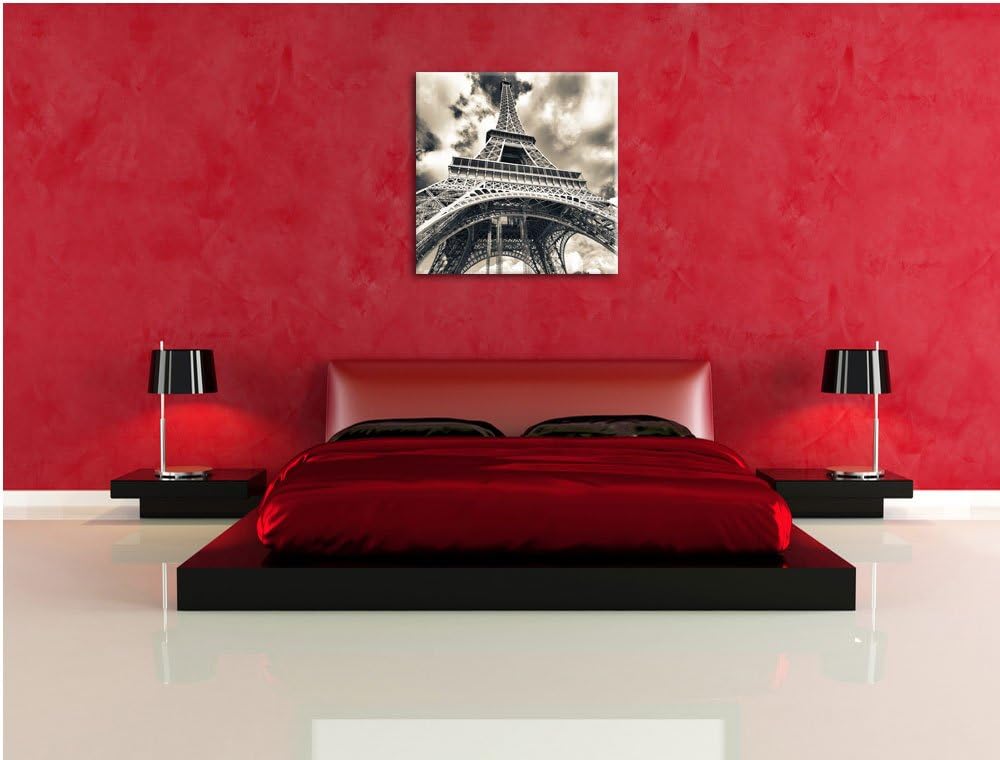 Prächtiger Eifelturm in Paris, Format: 70x70 auf Leinwand, 70x70