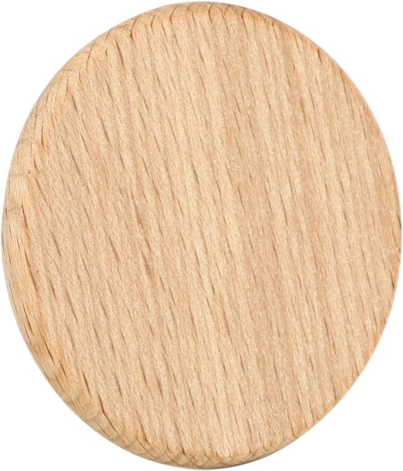 50 Stück runde Holzspäne Einfache glatte Kanten Natürliche Holzscheiben Plattendekoration Runde Holz
