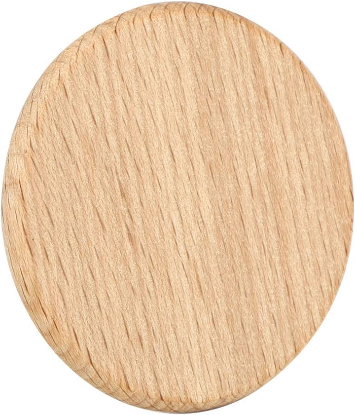 50 Stück runde Holzspäne Einfache glatte Kanten Natürliche Holzscheiben Plattendekoration Runde Holz