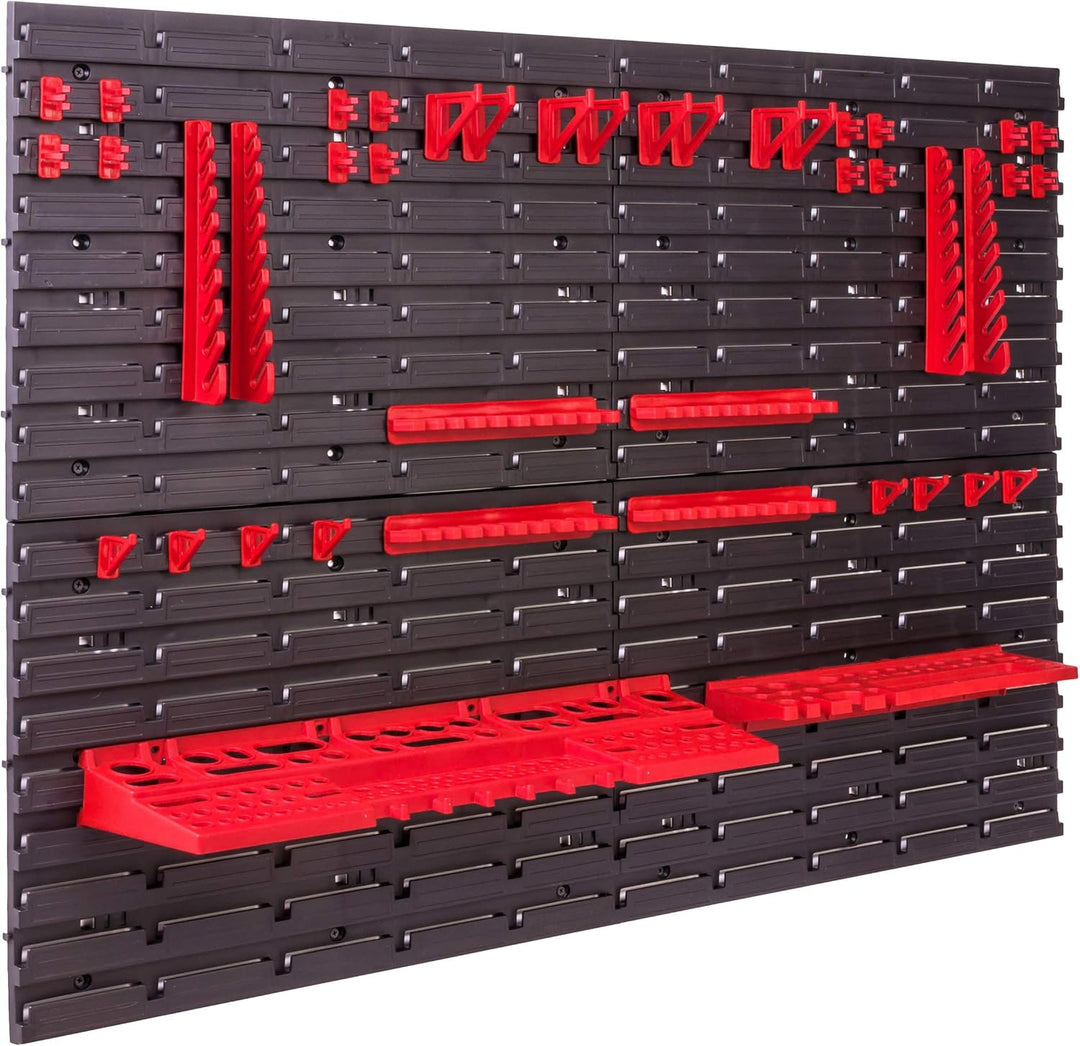 botle Lagersystem Wandregal 115x78 cm, Werkzeughalterungen, Schüttenregal Sichtlagerkästen, Extra St
