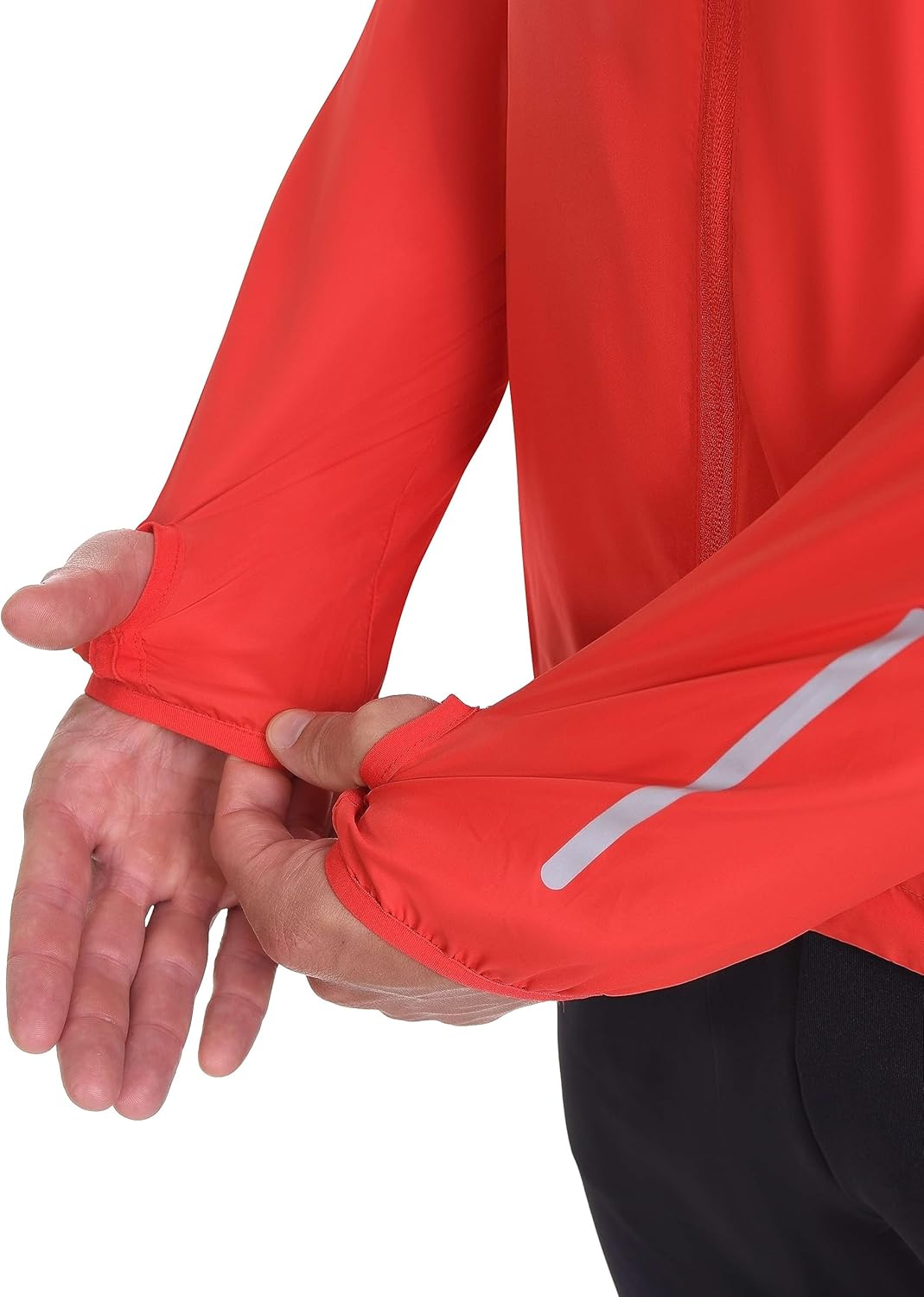 TCA Herren Lauf-Softshelljacke. Reflektierende atmungsaktive Packable-Jacke mit Reissverschlusstasch