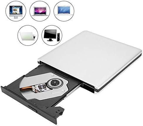 Externes Blu ray Laufwerk,USB3.0 6X Blu-ray CD/DVD/BD Disc Burner Player,Aluminiumlegierung DVD/CD B