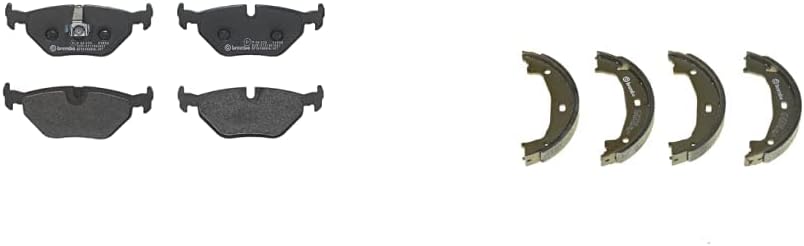 Brembo P 06 025 Bremsbelagsatz, Scheibenbremse - (4-teilig) & S06510 Bremsbacken für Handbremsen, An