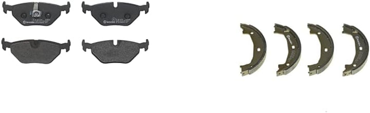 Brembo P 06 025 Bremsbelagsatz, Scheibenbremse - (4-teilig) & S06510 Bremsbacken für Handbremsen, An