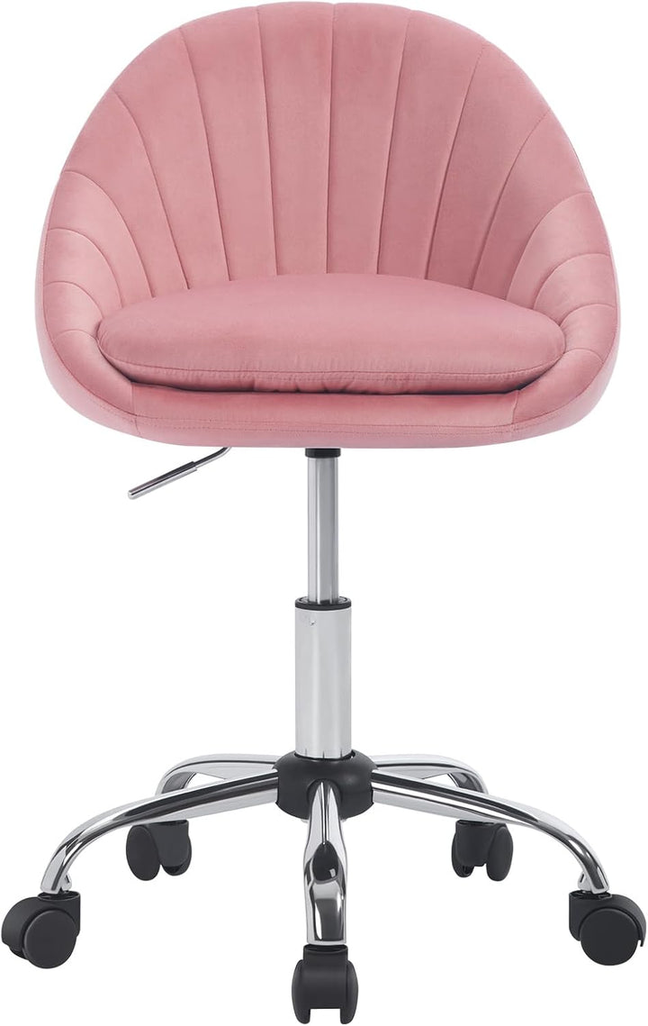 WOLTU Homeoffice Stuhl, Bürostuhl ergonomisch, Schminkstuhl drehbar, Drehstuhl mit Rollen, Schreibti