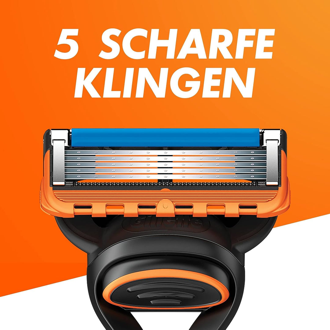 Gillette Fusion5  Rasierer für Männer, ein Gillette Rasierer, 11 Ersatzklingen, mit Gleitstreifen fü