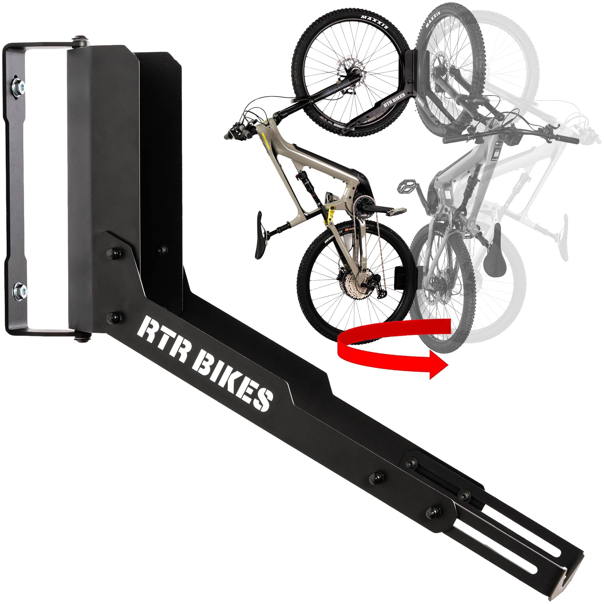 rtr bikes brutus professional freistehender fahrradständer RTR BIKES Kranked Twist Profi-Aufhänger/Wandhalterung Fahrrad-Schwenkb –  techstudio.ch