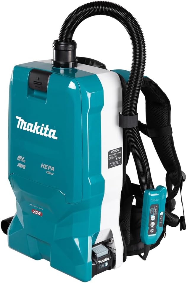 Makita VC012GZ01, Bürstenloser Rucksack-Staubsauger, blau