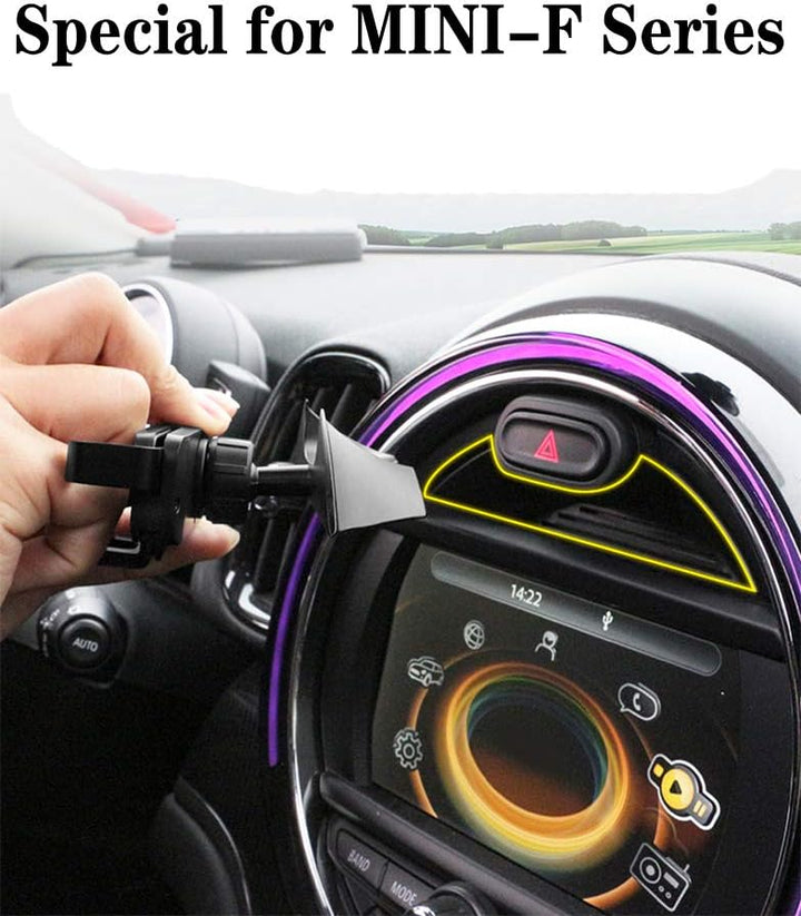 FIEMACH Handyhalterung für Mini Cooper S JCW One F54 F55 F56 F57 F60, Spezielle Navigations-Handyhal