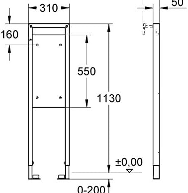 GROHE Rapid SL | Installationssystem - Halteelement | für die Befestigung von Stütz- und Haltegriffe