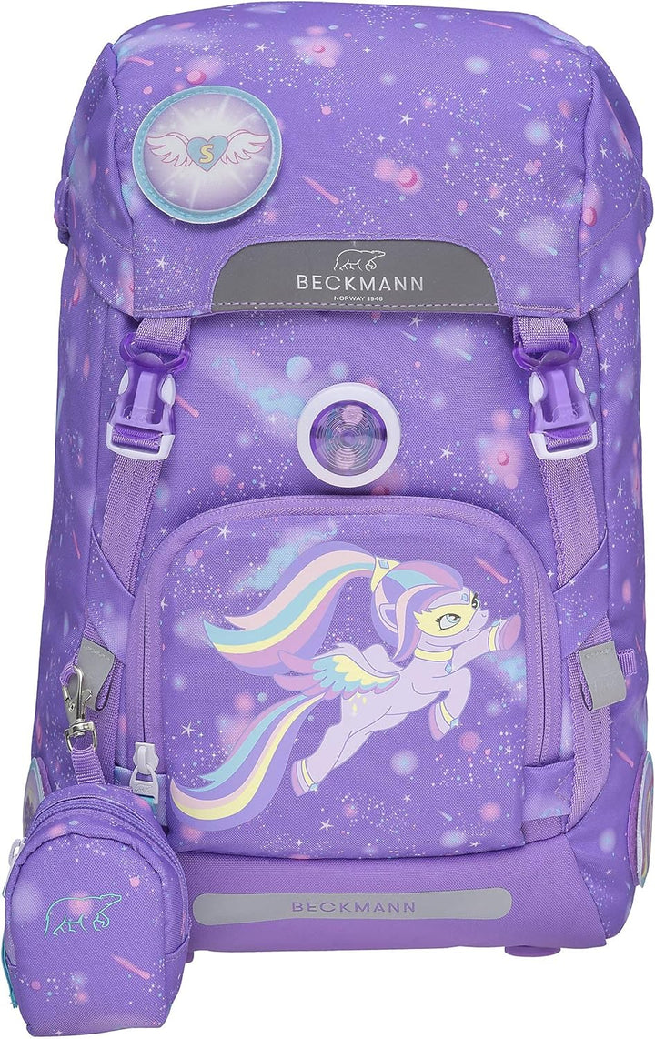 Beckmann of Norway Classic 22 Liter Schulranzen Set 4tlg. 1. Klasse, Beckmann Farbe:Super Pony