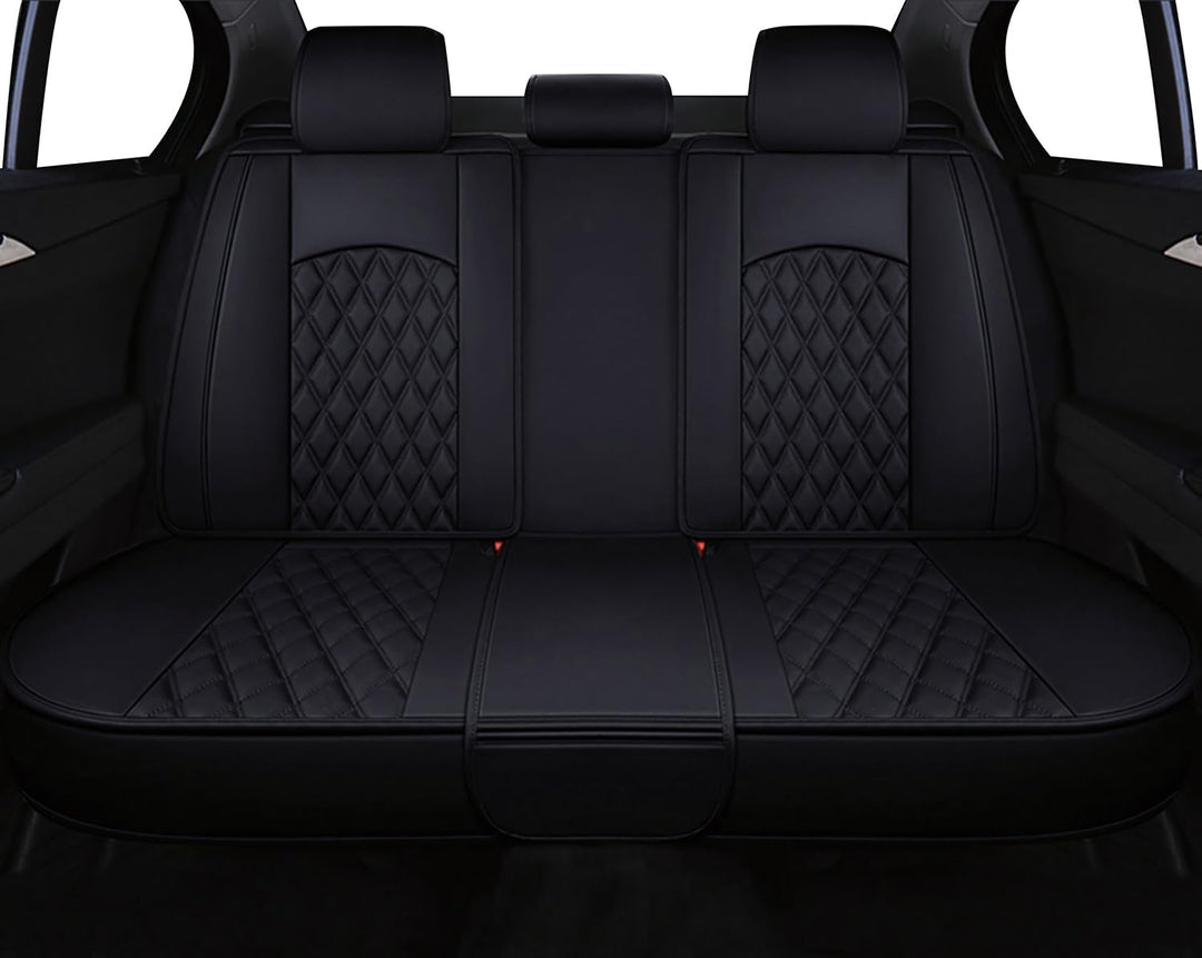 WANGIRL Sitzbezug Auto Rückbank, Autositzbezüge Leder Universal Geteilter, Kompatibel mit Den Meiste