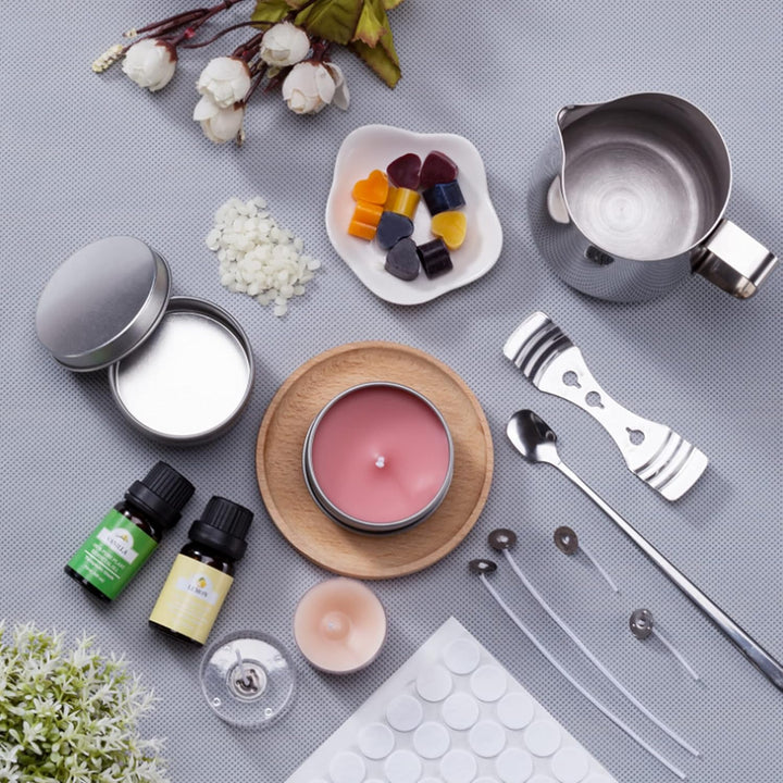 JBEIY Kerzen Selber Machen Set, Kerzenset DIY für Erwachsene Anfänger Kerzenherstellung, Kerzen Gies