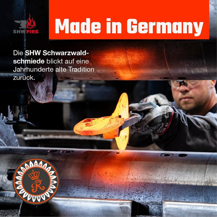 SHW-FIRE Dengelhammer und Dengelamboss Set - optimales Dengeln und Schärfen von Sensen