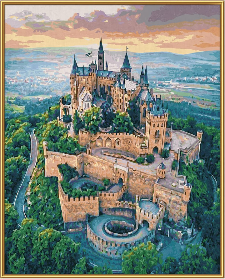 Schipper 609130882 Malen nach Zahlen – Burg Hohenzollern - Bilder malen für Erwachsene, inklusive Pi