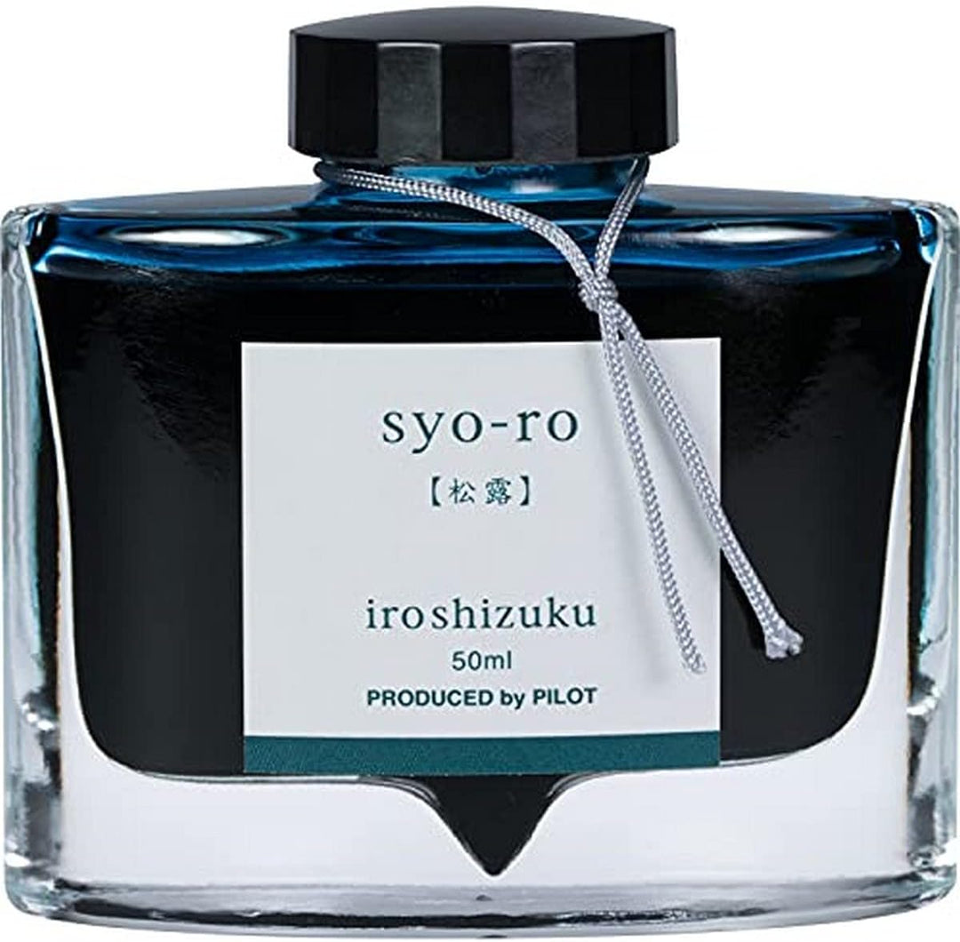 PILOT Iroshizuku 69206 Füllfederhalter-Tinte, Syo-Ro, Tau auf Kiefernbaum (dunkles Türkis), 50 ml Fl