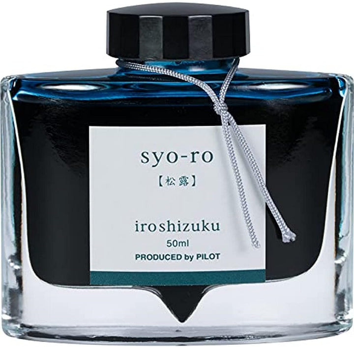 PILOT Iroshizuku 69206 Füllfederhalter-Tinte, Syo-Ro, Tau auf Kiefernbaum (dunkles Türkis), 50 ml Fl