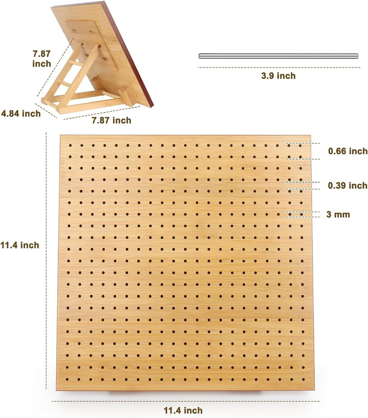 Coopay Granny Square Spanner Gross, 29 x 29 cm Blocking Board mit Verstellbare Staffelei und 30 Stab