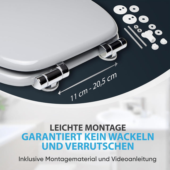 Sanilo WC-Sitz mit Absenkautomatik I Hochwertiger Toilettensitz aus Holz I Toilettendeckel in versch