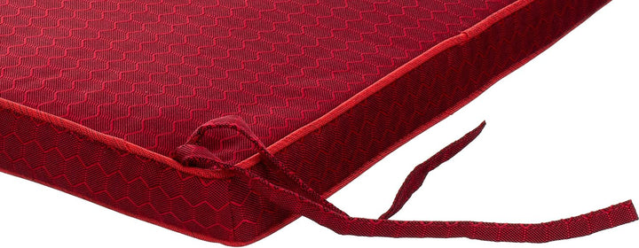 Brandsseller Outdoor Garten Sitzkissen Auflagen Kissen mit Paspel - Waben-Optik - Schmutz- und Wasse