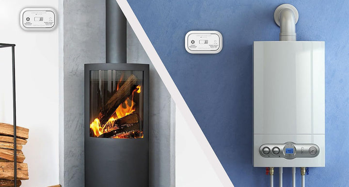 VisorTech Kohlenmonoxid Messgeräte: 2er-Set Digitale Kohlenmonoxid-Melder, 85 dB, Display, DIN EN 50