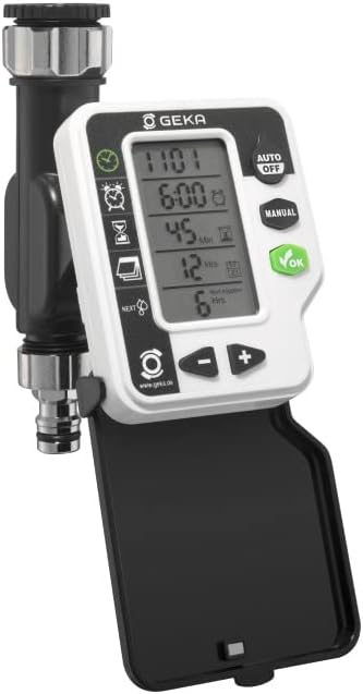 GEKA Digital Bewässerungscomputer, 17.0103.8, Schwarz, Grau, One Size