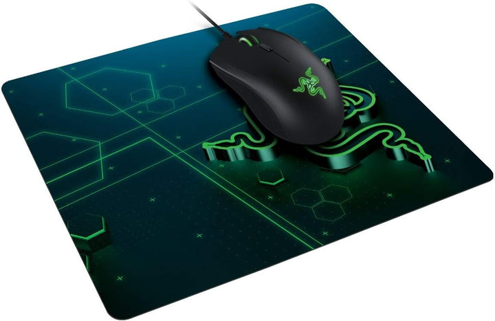Razer Goliathkäfer – Tragbar Tuch Gaming Mauspad Spiel auf der Go, Stoff, blau / grün, Mobile