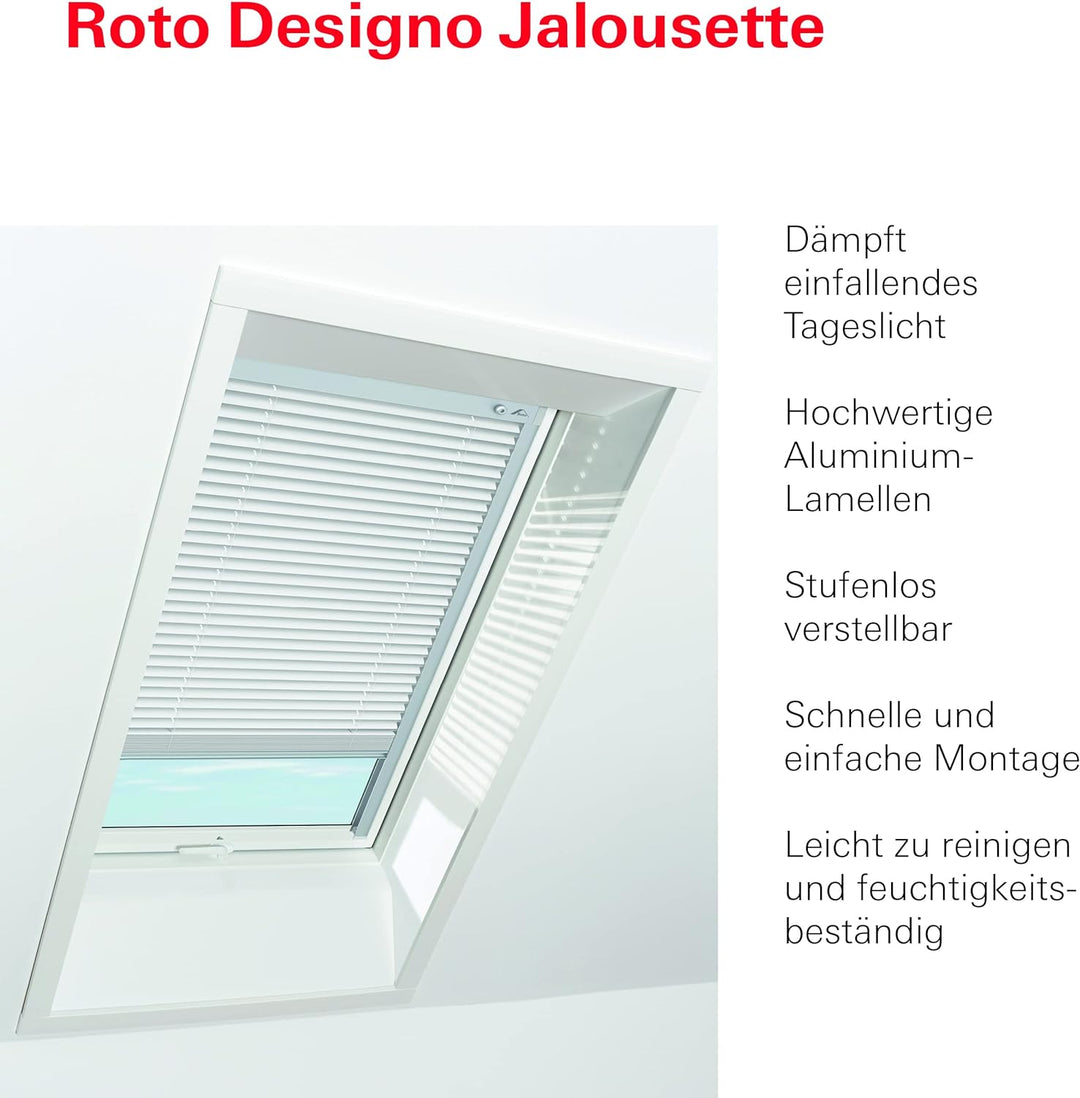 Original Roto Jalousette ZJA für Roto Dachfenster Führungsschiene Silber Aluminium Jalousie für Roto