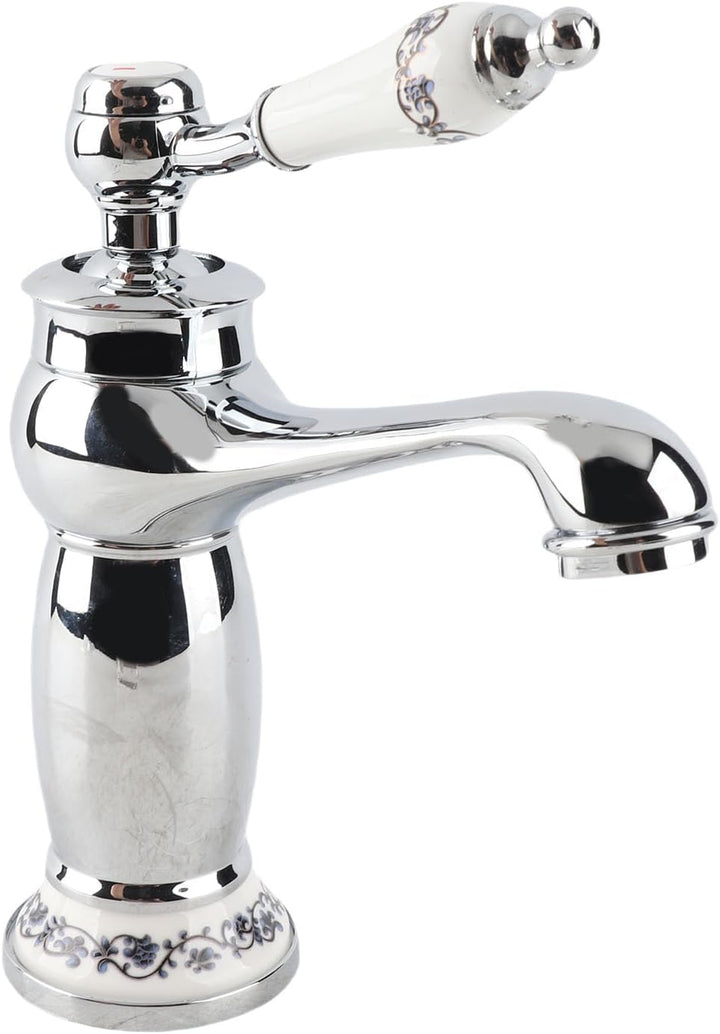 G1/2" Antikes Messing Mischbatterie Wasserhahn Waschbecken Bad Armatur Bronze Heisses Kaltes Wasser