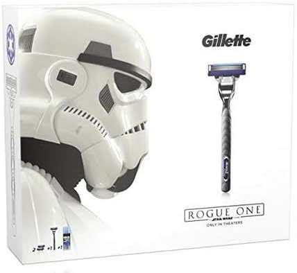 Gillette Mach3 Turbo Rasierer plus 2 Ersatzklingen und Extra Comfort Rasiergel, 1 Stück, Mach3 Turbo