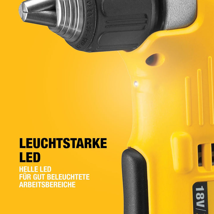 DeWalt DCD740N-XJ DCD740N Winkelbohrmaschine 18V XR ohne Akku und Ladegerät, 360 W, 18 V, Schwarz, G