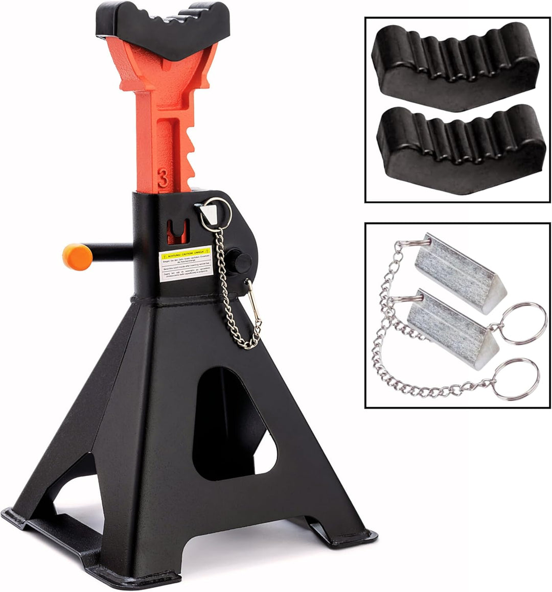 Auto Unterstellböcke 3T oder 6T Stützböcke Wagenheber Ständer Modellwahl, 3000.00 kg (1 Paar mit Sic