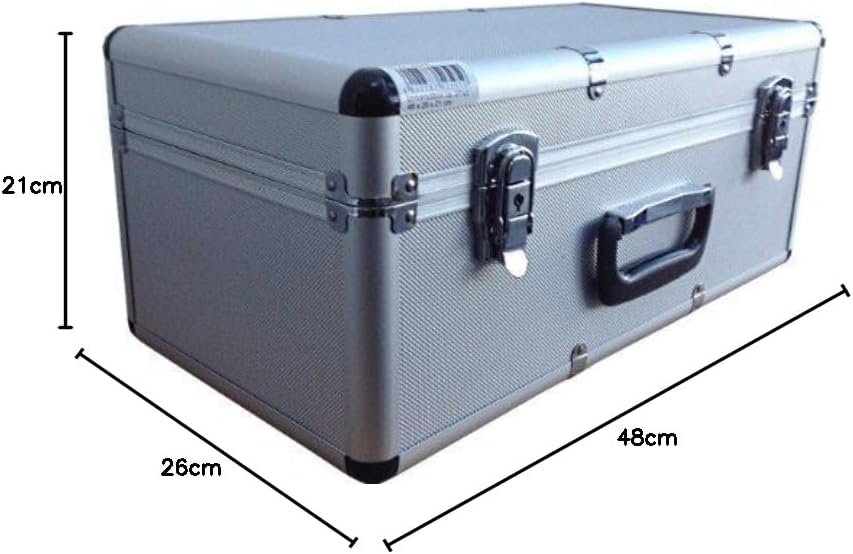 Transportkoffer mit hochwertigem Aluminiumrahmen, stossfestem ABS Korpus und hochwertigen Metallvers