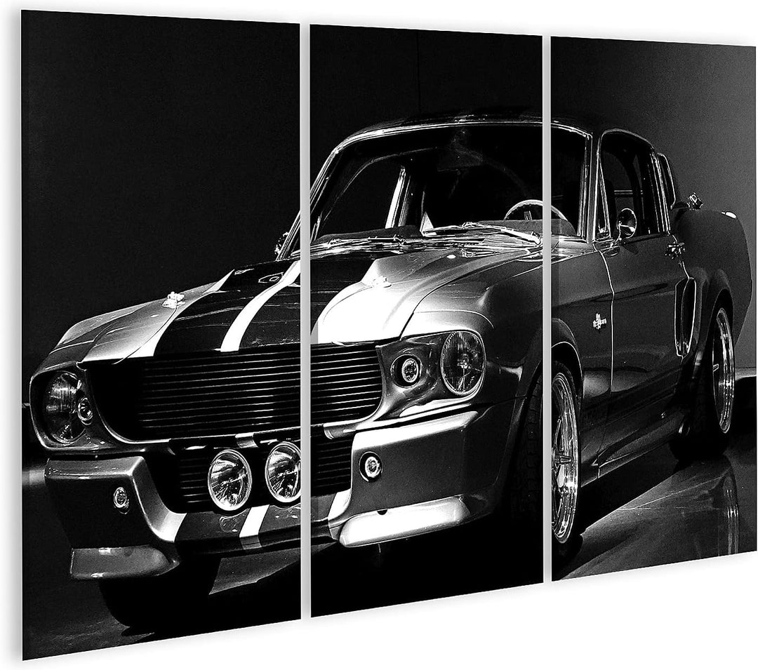 islandburner Bild auf Leinwand 1967 Ford Mustang Shelby Gt 500 Bilder Wandbilder Poster Leinwand 130