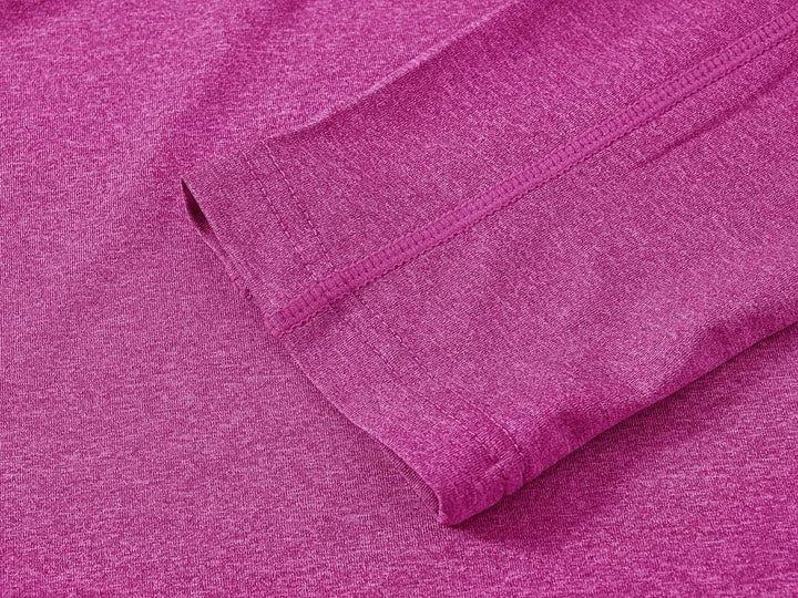 donhobo Damen Sport Shirt Langarm T-Shirt Schnelltrocknend Gym Yoga Fitness Training Laufshirt mit 1