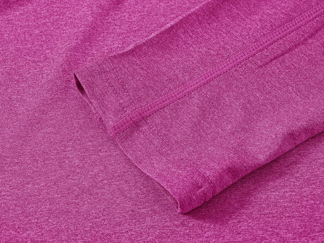 donhobo Damen Sport Shirt Langarm T-Shirt Schnelltrocknend Gym Yoga Fitness Training Laufshirt mit 1