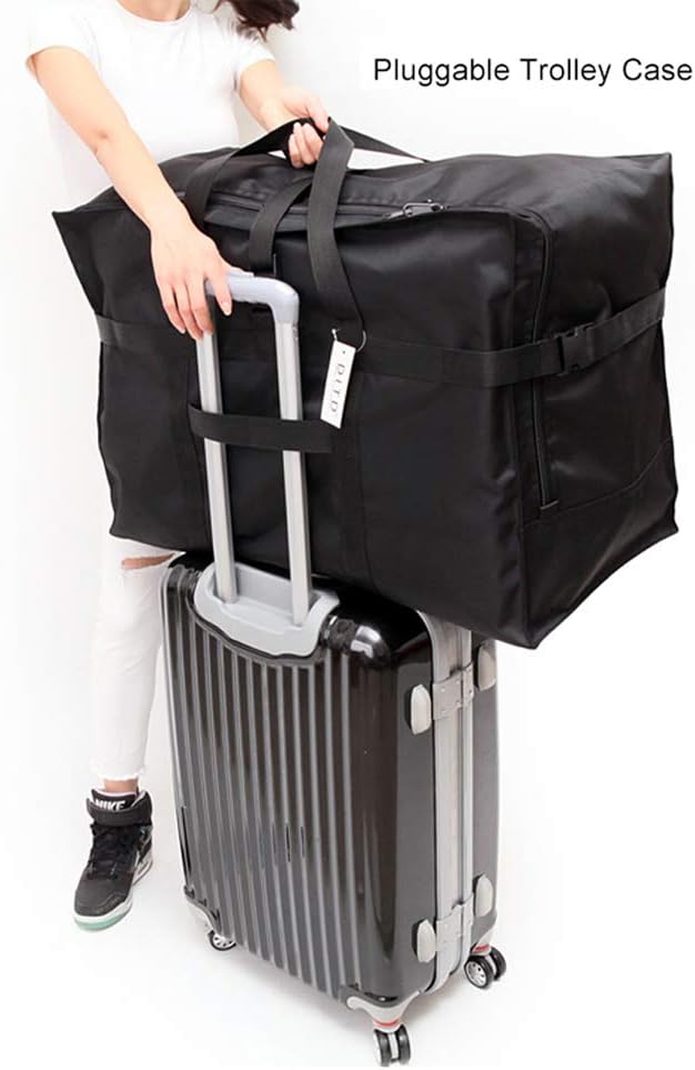 Reisetasche Extra Gross, Faltbare 900d Oxford Heavy-Duty Duffle Bag für Urlaub, Camping, Umzug, Zelt