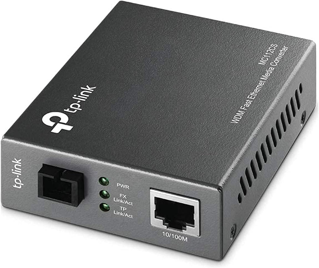 TP-Link 10/100 Mbps WDM Media Converter, Complies with 802.3u 10/100Base-TX, 100Base-FX Standards Ex