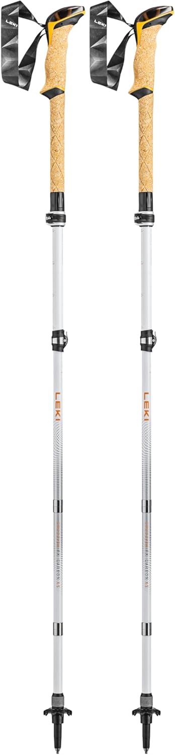 LEKI Cressida FX Carbon AS Stöcke white-mango-silver 100 - 120 cm, white-mango-silver 100 - 120 cm