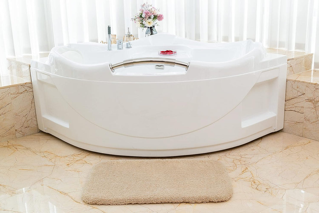 ROLIZOE Extrem Dicker Badematte rutschfest Badteppich Hochsaugfähige Badezimmerteppich Superweicher