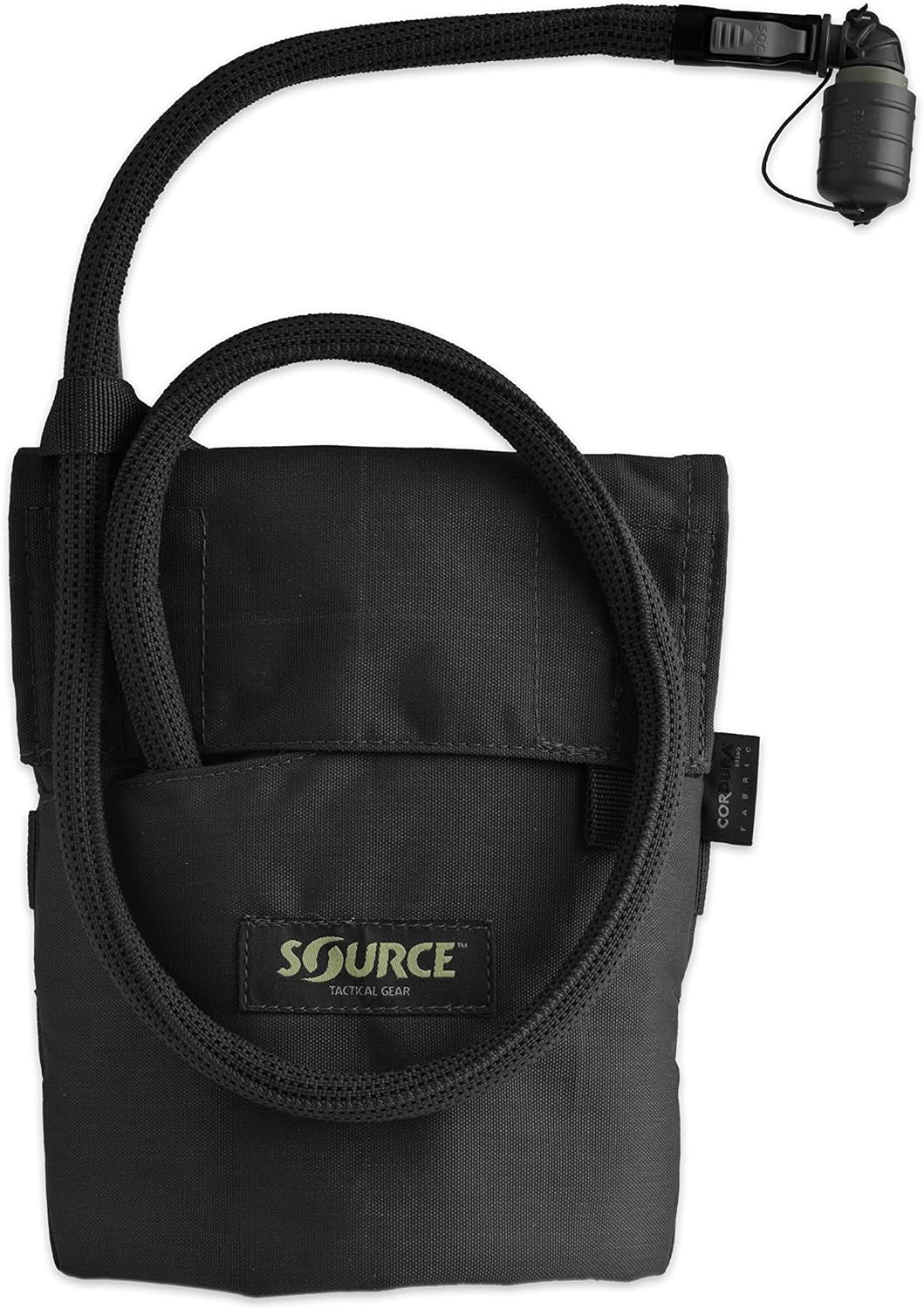 Auslaufender Source Kangaroo 1L mit Tasche, Schwarz