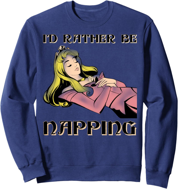 Disney Sleeping Beauty Aurora I'd Rather Be Napping Sweatshirt