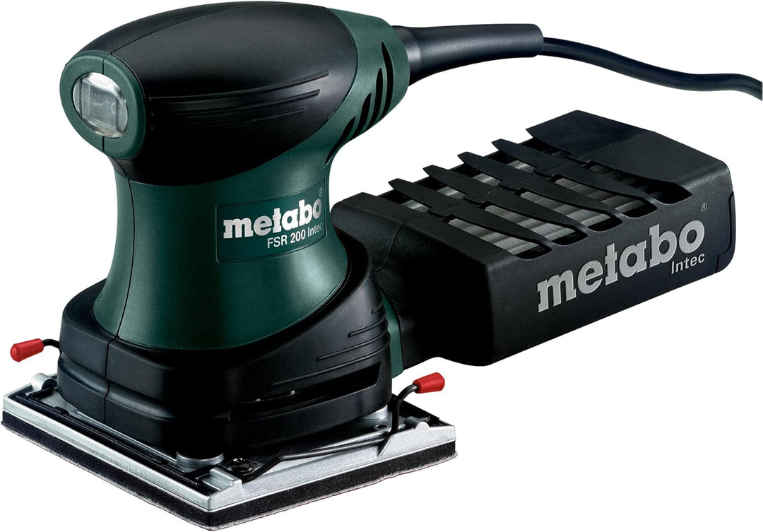 Metabo Sander FSR 200 Intec (600066500) Kunststoffkoffer, Schleifplatte: 114 x 102 mm (1/4 Sheet) ,