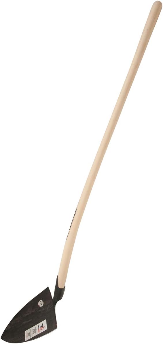 SHW-FIRE Sandschaufel - Geschmiedeter Stahl und Langer 130 cm Holzstiel - Ideal zum Aufnehmen und Fo