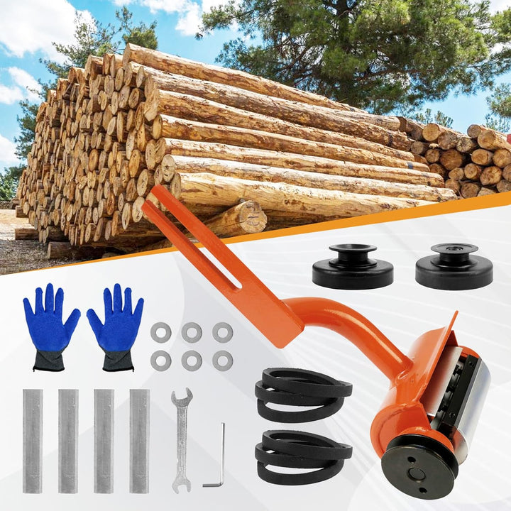 Holzschäler, Entrindungsgerät Werkzeug Zum Entrinden von Holzstämmen mit 6 Länglichen Klingen für Ho