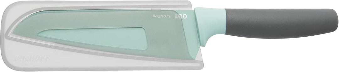BergHoff Santokumesser 17 cm - Leo (Küchenmesser grün, Messer mit Antihaftbeschichtung, inkl. Klinge