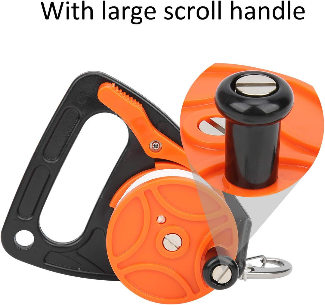 Scuba Dive Reel, Finger Spool Float Lline Spearfishing Spool Tauchausrüstung mit Griff Kartenpositio