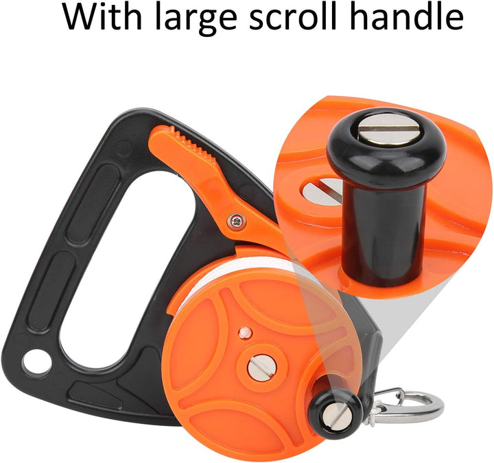 Scuba Dive Reel, Finger Spool Float Lline Spearfishing Spool Tauchausrüstung mit Griff Kartenpositio