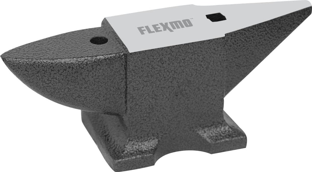 FLEXMO Schmiede Amboss 5 KG / 10 KG Schmiede Zubehör Amboss Werkzeug mit rundem und quadratischem Lo